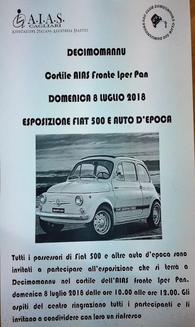 ESPOSIZIONE FIAT 500 E AUTO D\'EPOCA